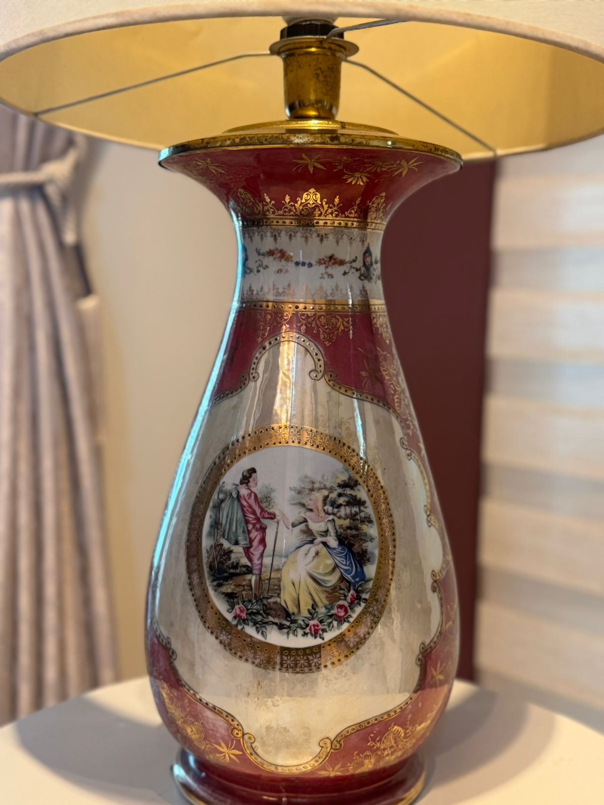 Abajur de porcelana